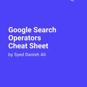 Google Search Operators Cheat Sheet